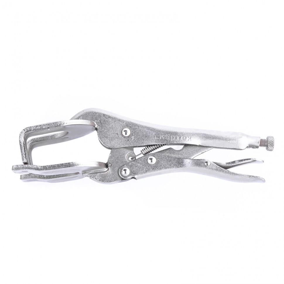 Фото Зажим ручной, двойной, точечная фикс., 225 мм Сибртех