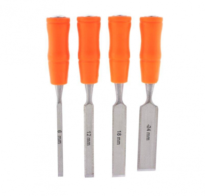 Фото Набор стамесок плоских, 4 шт, 6-12-18-24 мм Griff