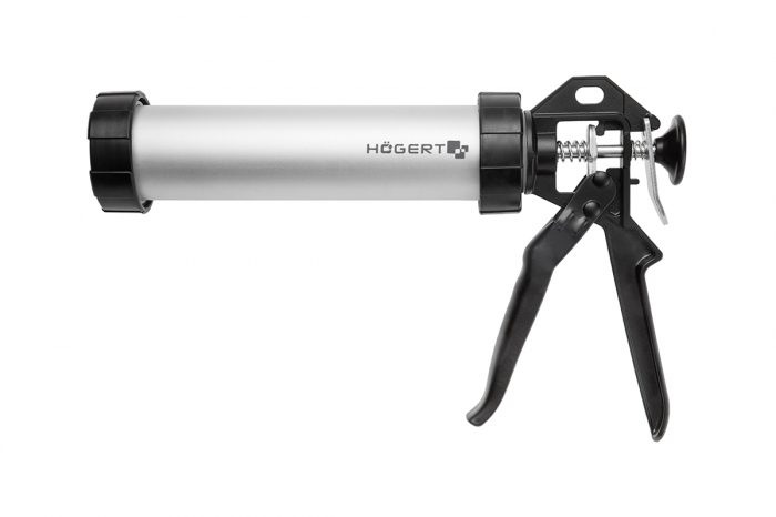 Пистолет для герметика с алюминиевой тубой, 300 мл HOEGERT