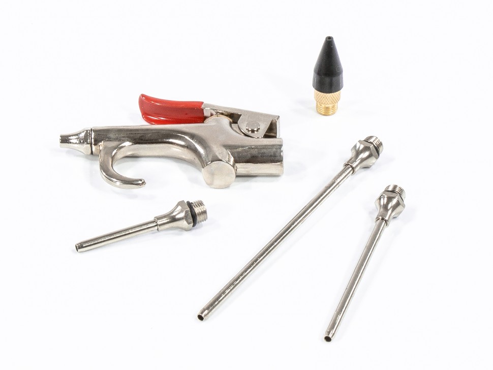 Фото Набор продувочный пистолет, пневмат. в комплекте с насадками, 4 шт Matrix