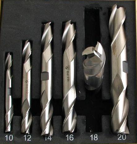 Фото Набор фрез по мет., концевые 2-х сторонние 6шт (d=10,12,14,16,18,20мм) z=3 Р18