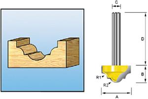 Фото Фреза кромочная 13х9,5мм Makita D-11069