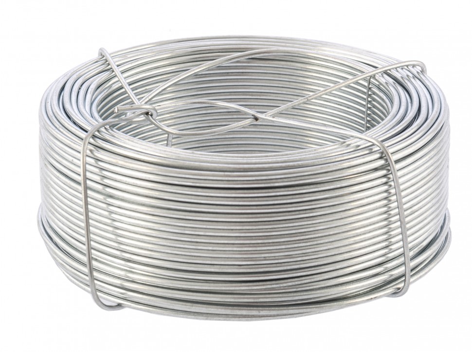 Фото Проволока стальная, оцинкованная 2,0 мм, длина 50 м Сибртех