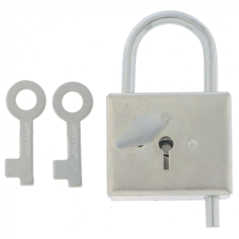 Фото Замок навесной-контрольный, цинк, (Металлист) Россия