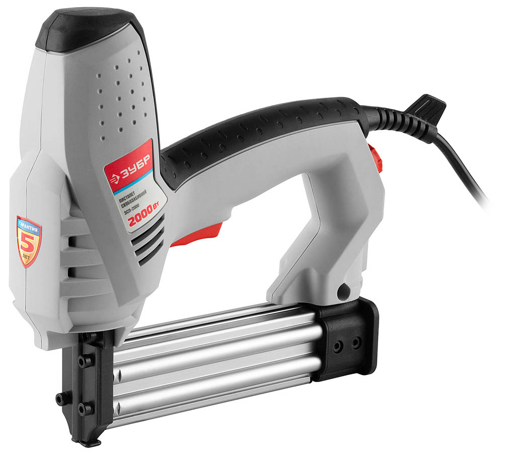 Фото ЗУБР 2000 Вт, 20 уд/мин, пистолет скобозабивной электрический ЗСП-2000 Мастер