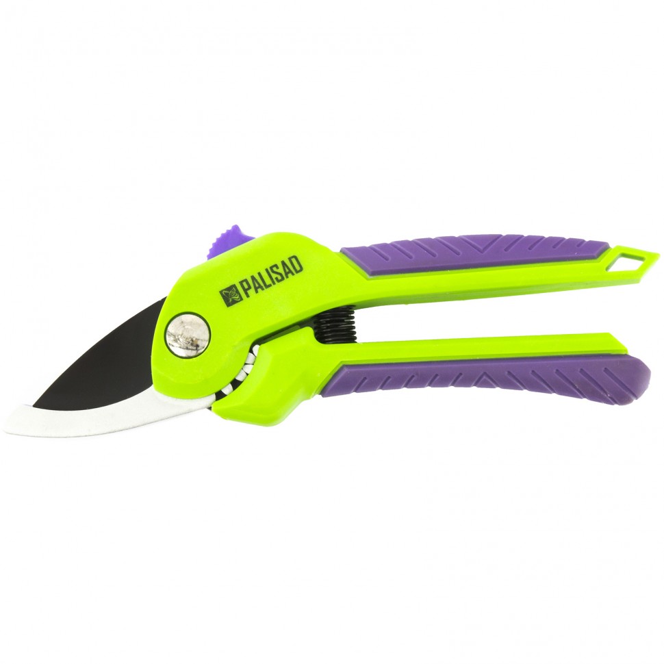 Фото Секатор прямого реза, 210 мм, шестеренный привод, двухкомпонентные рукоятки Palisad