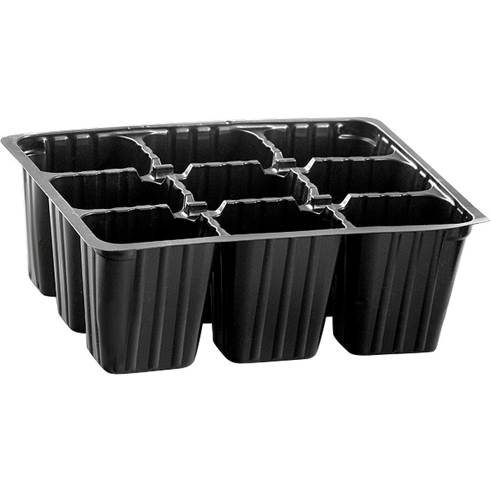 Фото Кассета для рассады 180 х 135 х 60 мм, 9 ячеек, полистирол Россия