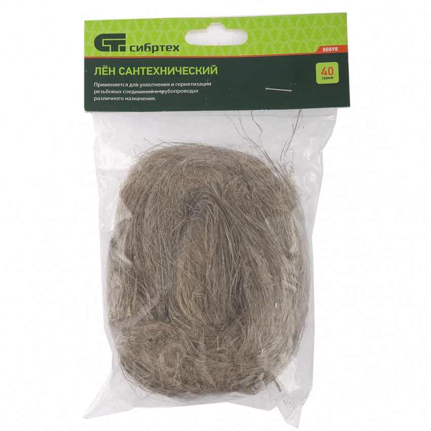 Фото Лен сантехнический, 40 г Сибртех
