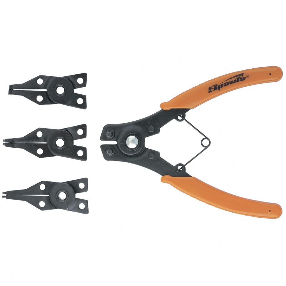 Фото Съемник для стопорных колец с насадками, 150 мм, универсальный Sparta