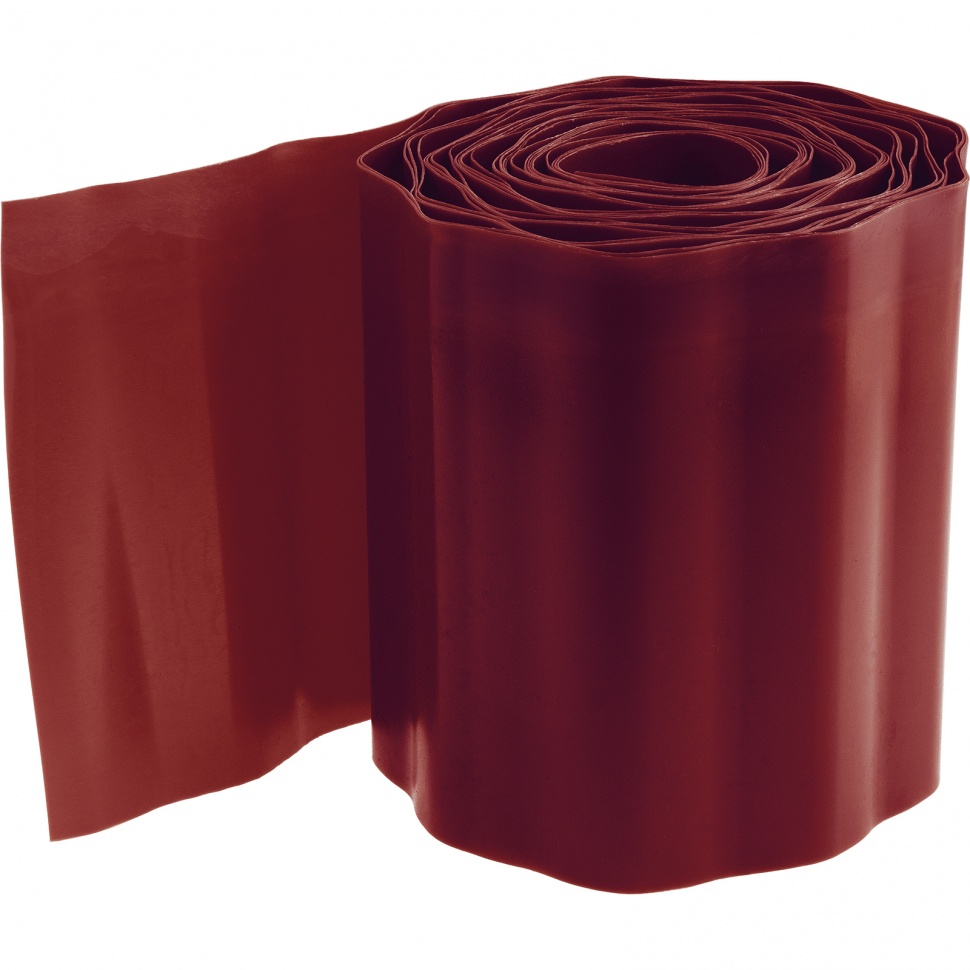 Фото Бордюрная лента, 15х900 см, полипропиленовая, коричневая, Россия Palisad