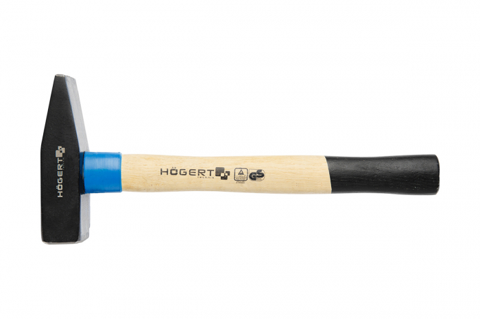 Молоток слесарный кованый 1500 г, с деревянной рукояткой HOEGERT