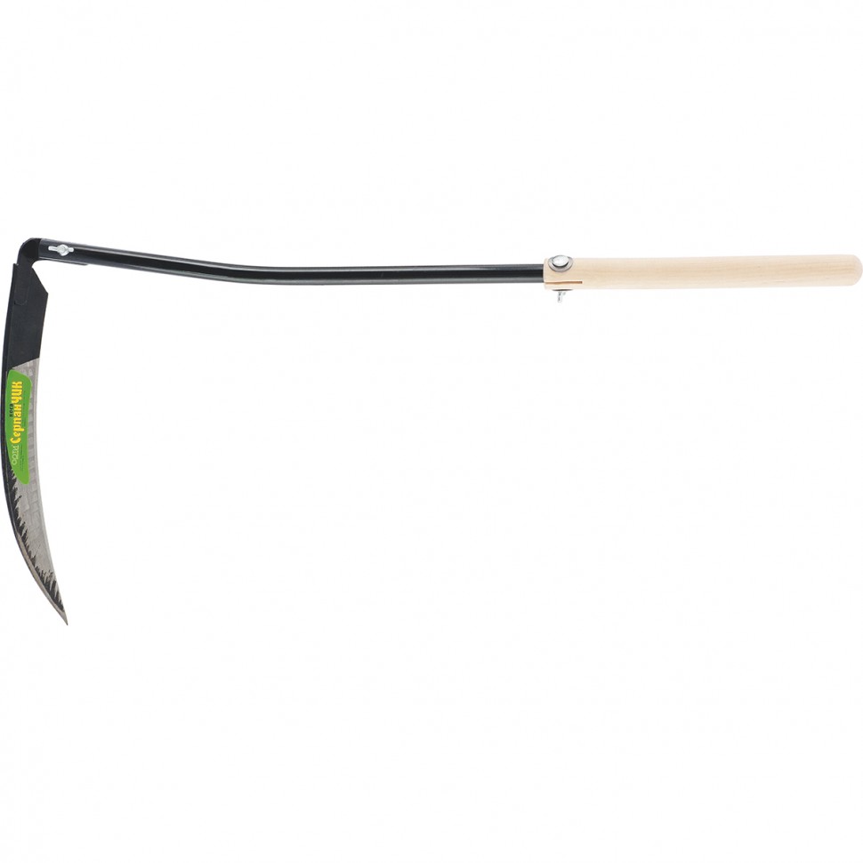 Фото Коса-серпан СерпанЧик , 385 мм, металлическое косовище, деревянная рукоятка , Арти Россия