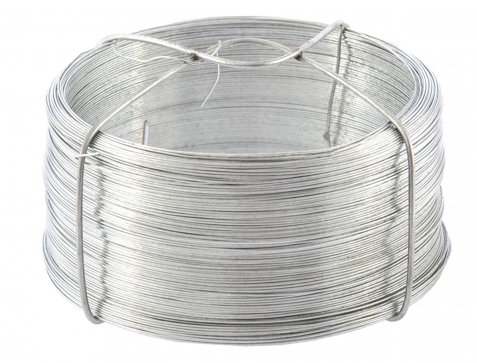 Фото Проволока стальная, оцинкованная 0,5 мм, длина 200м Сибртех