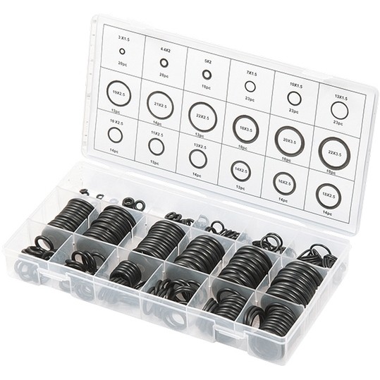 Фото Набор резиновых уплотнительных прокладок, D 3-23 мм, 279 пред. Сибртех