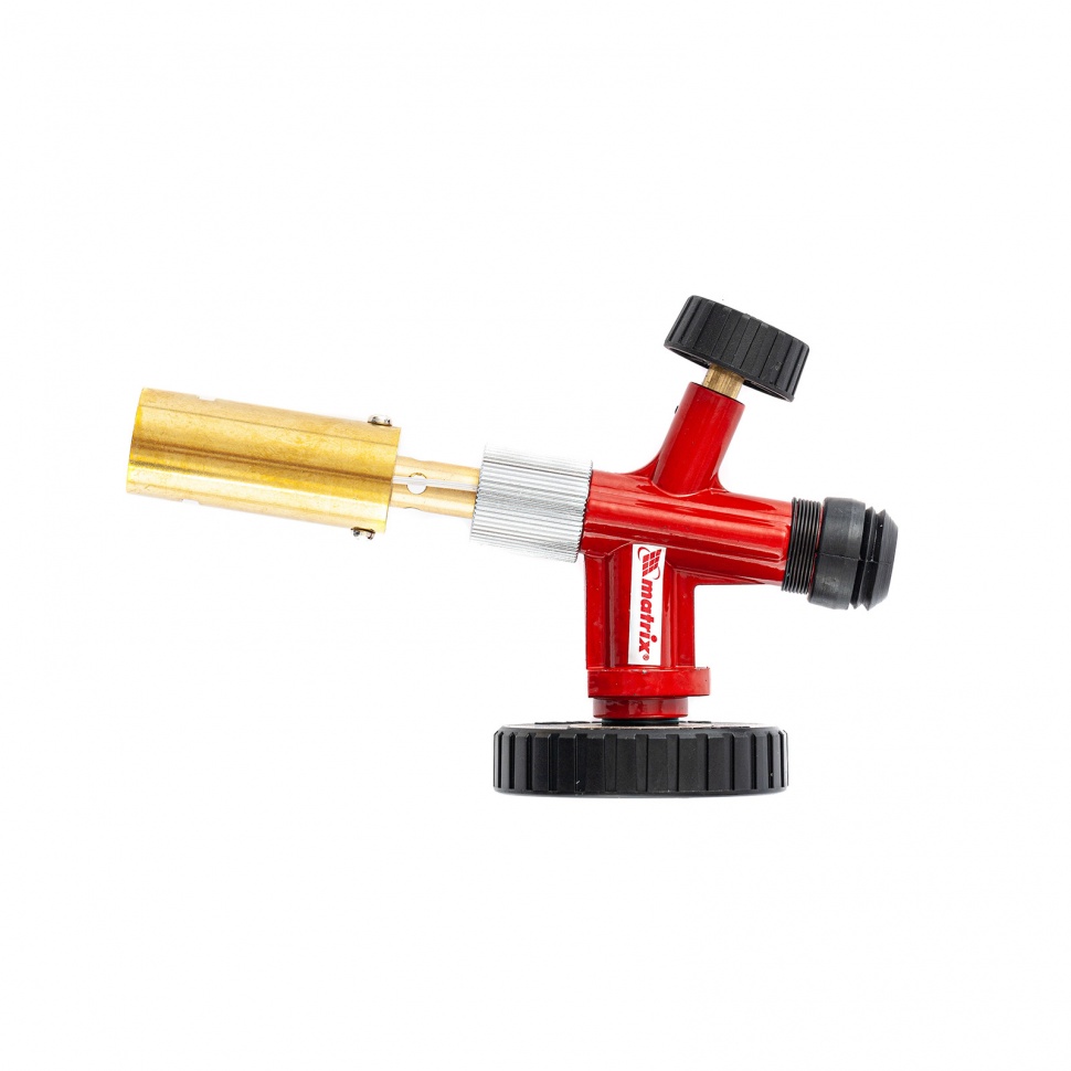 Фото Профессиональная горелка на газовый баллон, пьезоподжиг, металлический корпус Matrix