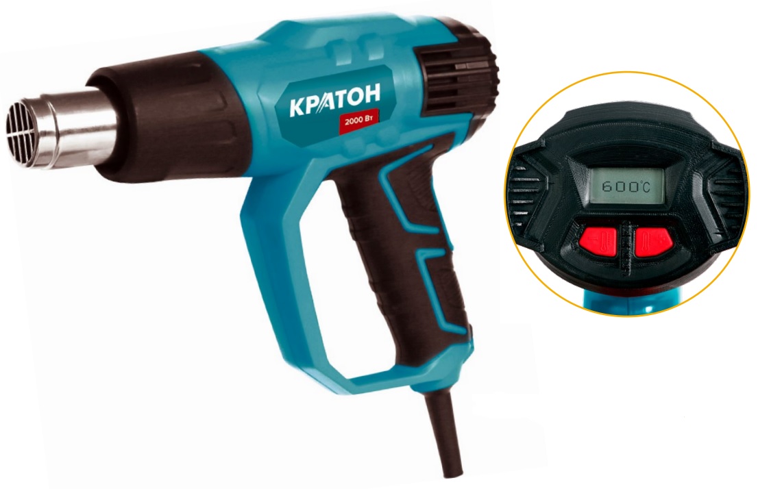 Фото Фен технический Кратон HAG-2000 LЕD