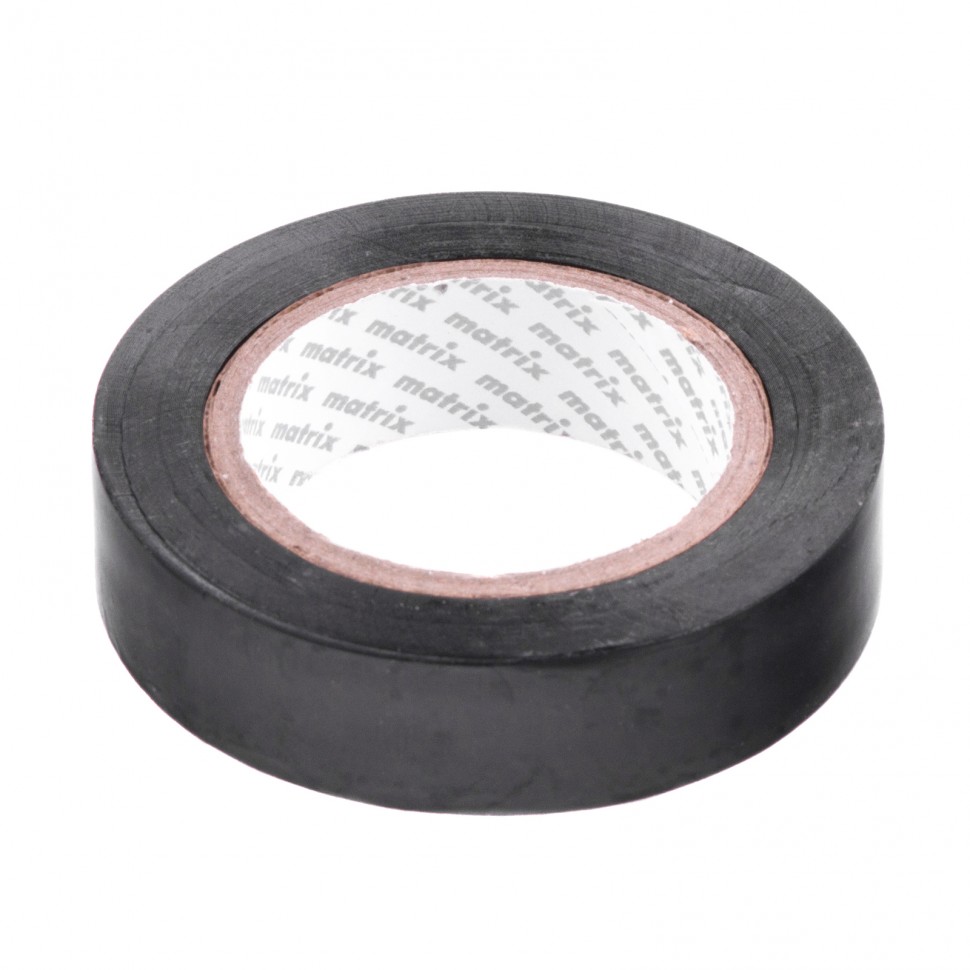 Фото Изолента ПВХ, 15 мм х 10 м, черная, 150 мкм Matrix