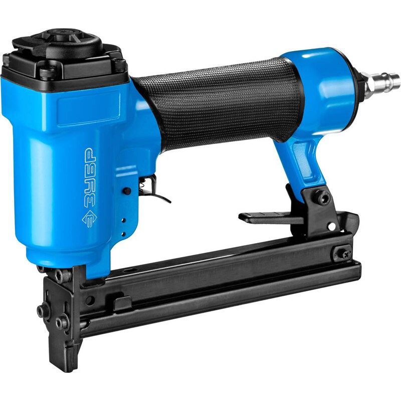 Фото Степлер (скобозабиватель) пневматический для скоб тип 53F (10-22 мм) и тип 140 (10-14 мм) серия ПРОФЕССИОНАЛ Зубр 3190