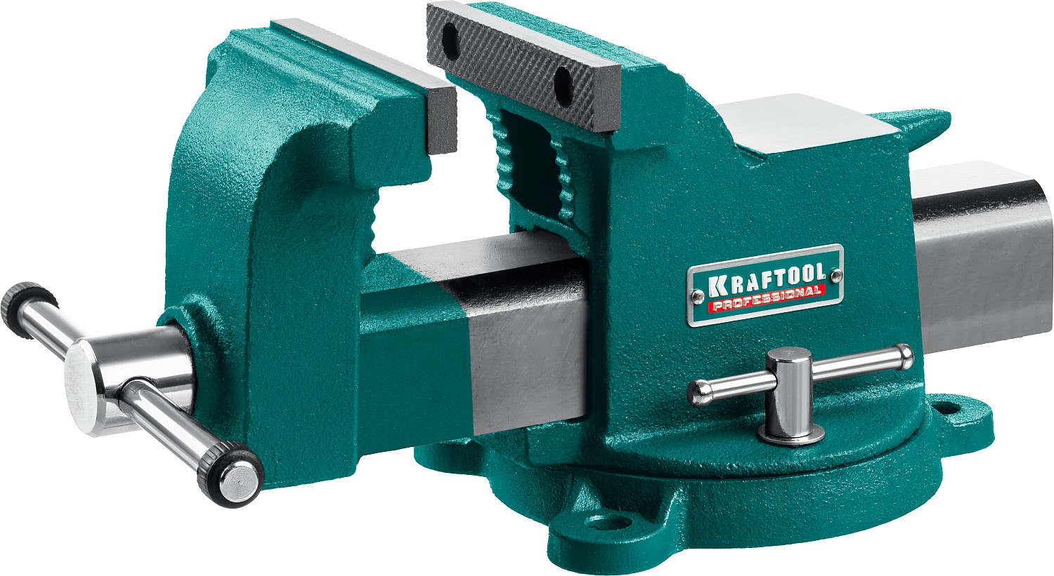 Фото Тиски 100 мм, стальные слесарные STEEL, Kraftool