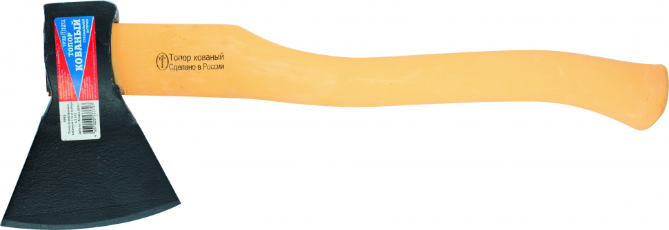 Фото Топор кованный, в сборе, 600/850 г, деревянное топорище, 350 мм, А-О, (Труд), г. Вача Россия