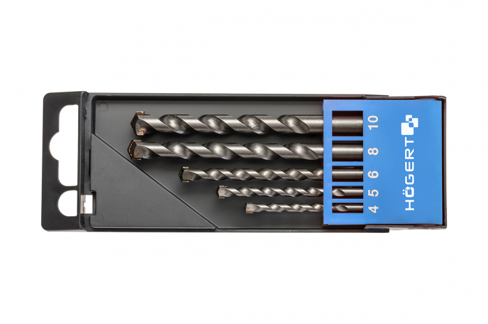 Набор сверл по бетону, 5 шт. HOEGERT