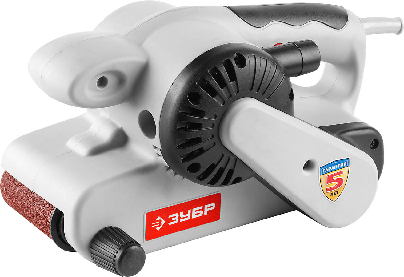 Фото ЗУБР 950 Вт, 360 м/мин, 76х150 мм, машина лентошлифовальная ЗЛШМ-76-950 Мастер