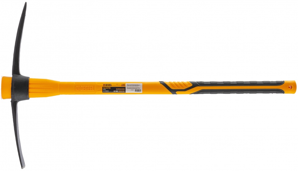 Фото Кирка 1500 г, узкая, фиберглассовая обрезиненная рукоятка 900 мм Denzel