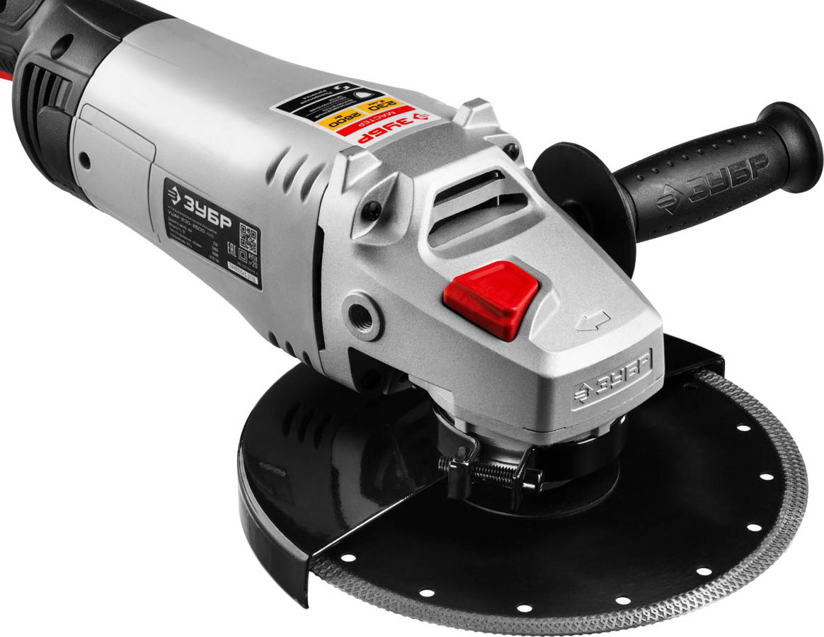 ЗУБР 2600 Вт, 230 мм, 6000 об/мин, углошлифовальная машина (болгарка) УШМ-230-2600 ПМ3 Мастер