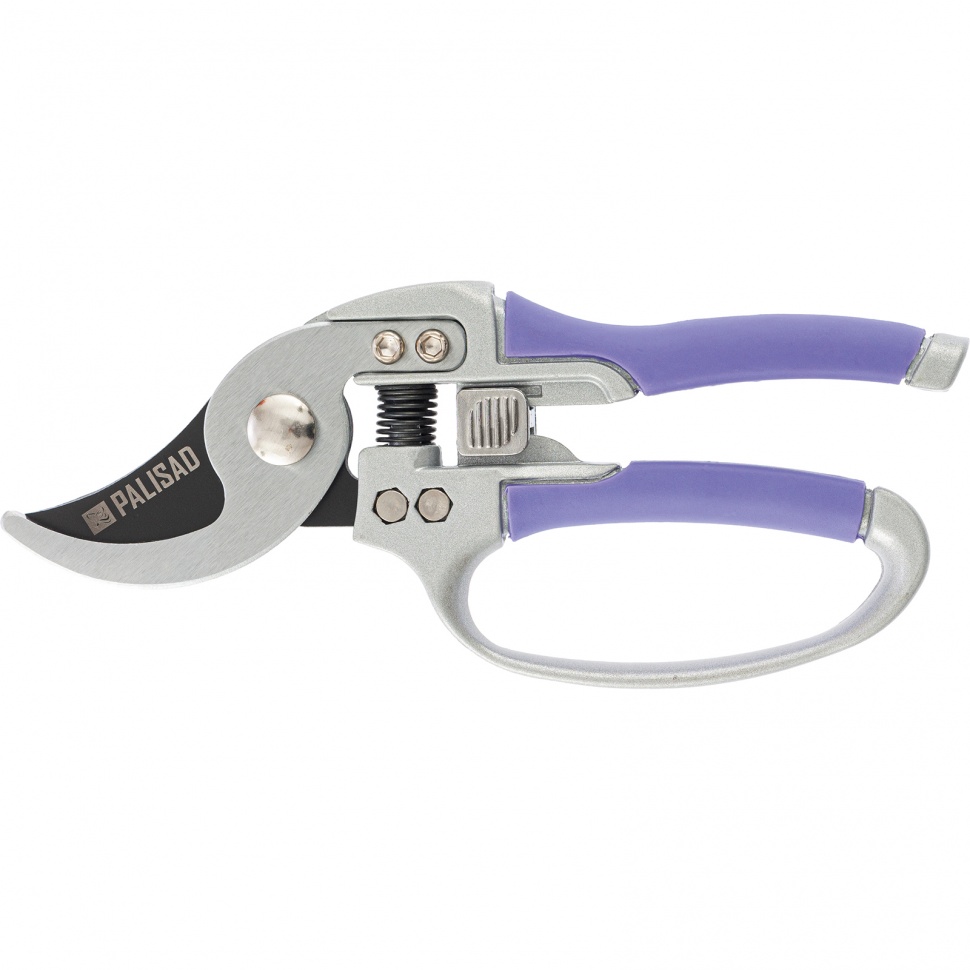 Фото Секатор прямого реза, 220 мм, алюминиевые обрезиненные рукоятки, Palisad