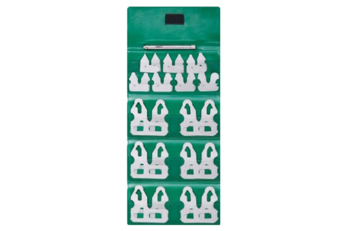 Фото Шаблон радиусный 0.5-13 мм (погрешность ±0.05 мм) набор с рукояткой INSIZE