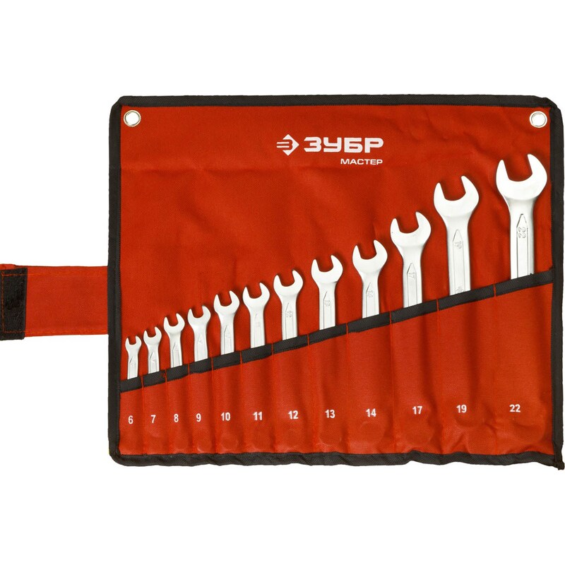 Наборы гаечных комбинированных ключей, серия «МАСТЕР» Зубр 27087-H12
