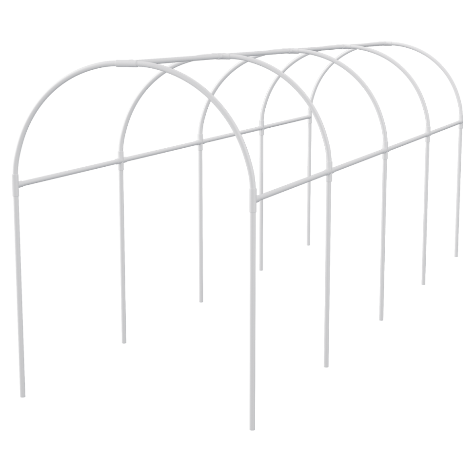 Каркас парника пластиковый 300 х 110 х 120 см, дуга D 20 мм, белый Palisad