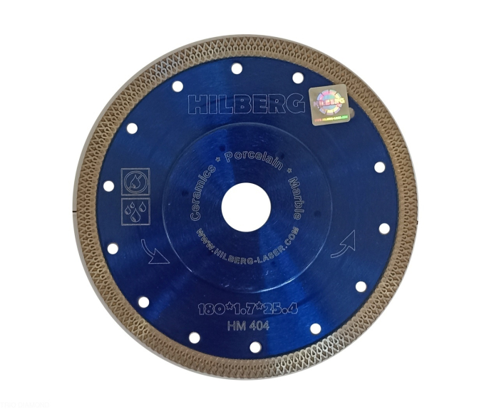 Диск алмазный отрезной 180*25,4 Hilberg Турбо ультратонкий х-тип