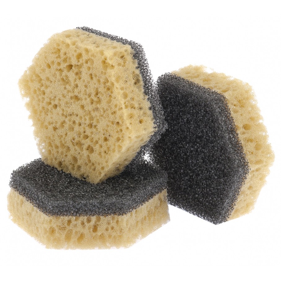 Фото Губки для посуды TEFLON, 90 х 80 х 30 мм, 3 шт, Россия Elfe