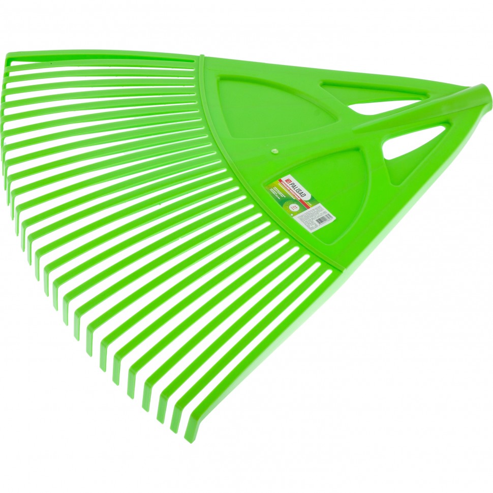 Фото Грабли веерные пластиковые, 620 мм, 27 плоских зубьев, без черенка, Palisad
