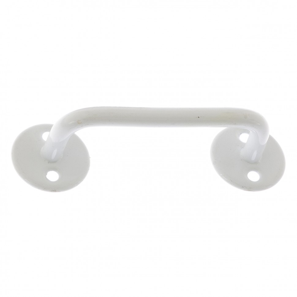 Фото Ручка-скоба РС-80-3, белая, 5 шт, (Металлист) Россия