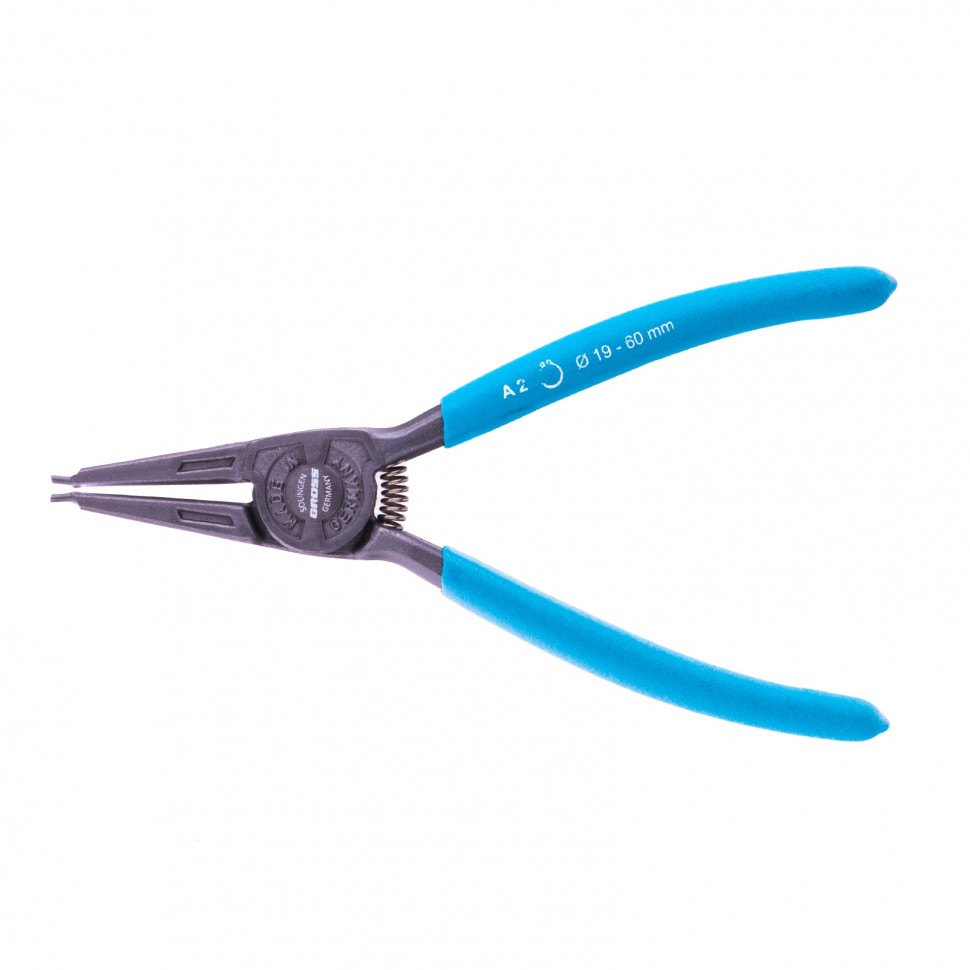 Фото Съемник, 175 мм, для внешних стопорных колец (19-60 мм), прямые губки (разжим) Gross