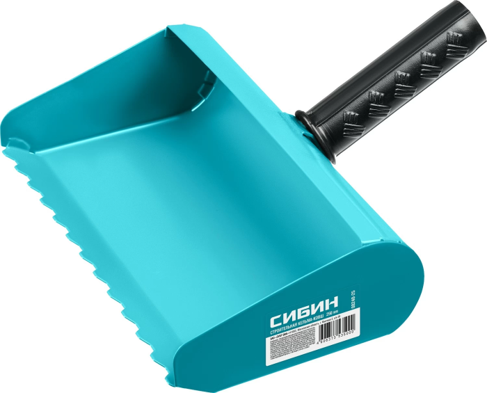 Фото Кельма-ковш строительная СИБИН 250 мм, сталь, резиновая рукоятка, 08240-25
