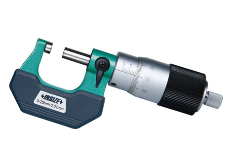 Фото Микрометр МК-25, 0-25мм, 0.01мм быстрая подача, INSIZE