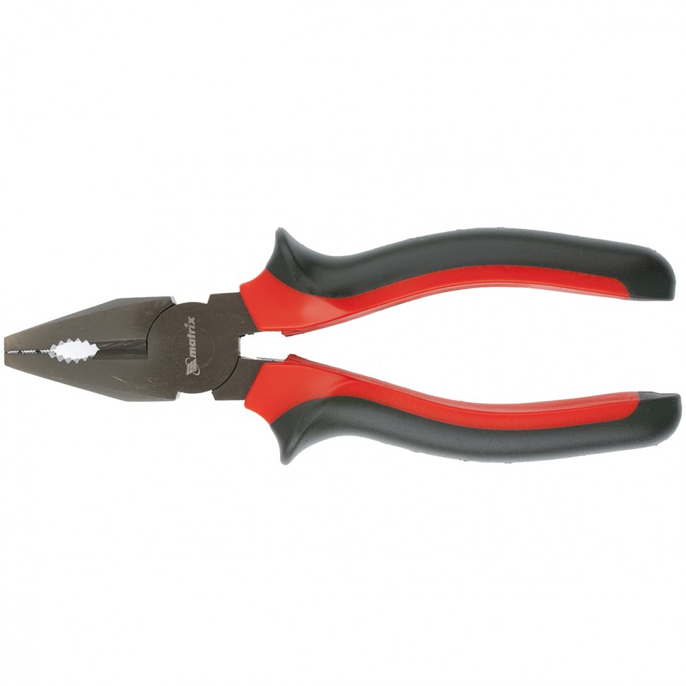 Фото Плоскогубцы комб. Black Nickel, 160 мм, двухкомпонентные рукоятки Matrix