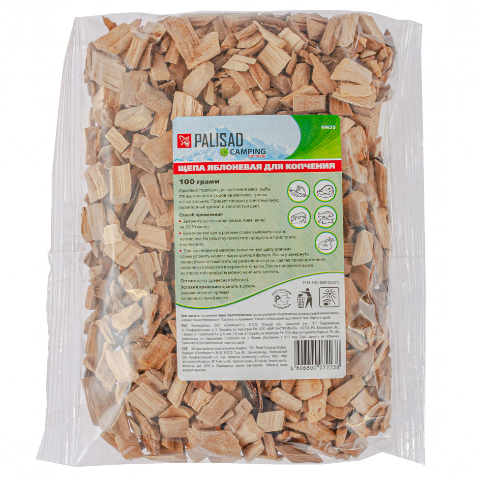 Фото Щепа яблоневая для копчения, 100 гр Россия Camping Palisad