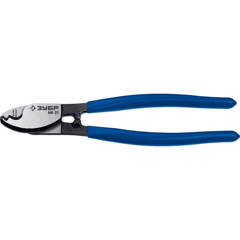 Фото Кабелерез для неброн. кабеля из цв металлов, цельнокованые из Ст 55,кабель сечением до 38 мм2,200 мм Зубр 23343-20