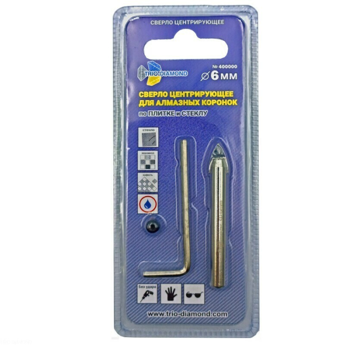 Фото Сверло центрирующее для алмазных коронок по плитке и стеклу