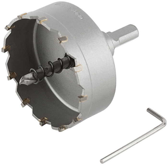 Фото Коронка кольцевая с карбидными вставками Профи (для отверстий в нержавеющей стали) 70 мм