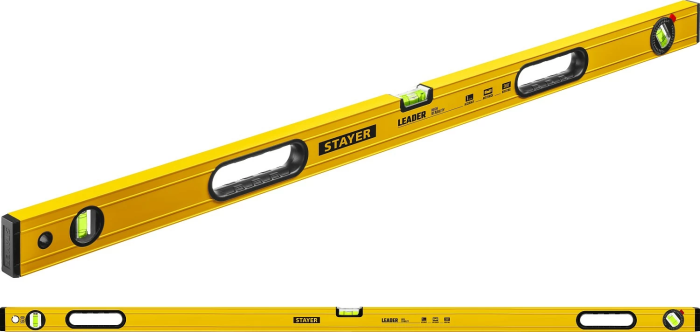 Уровень строительный фрезерованный STAYER 800 мм, LEADER 3466-080_z01