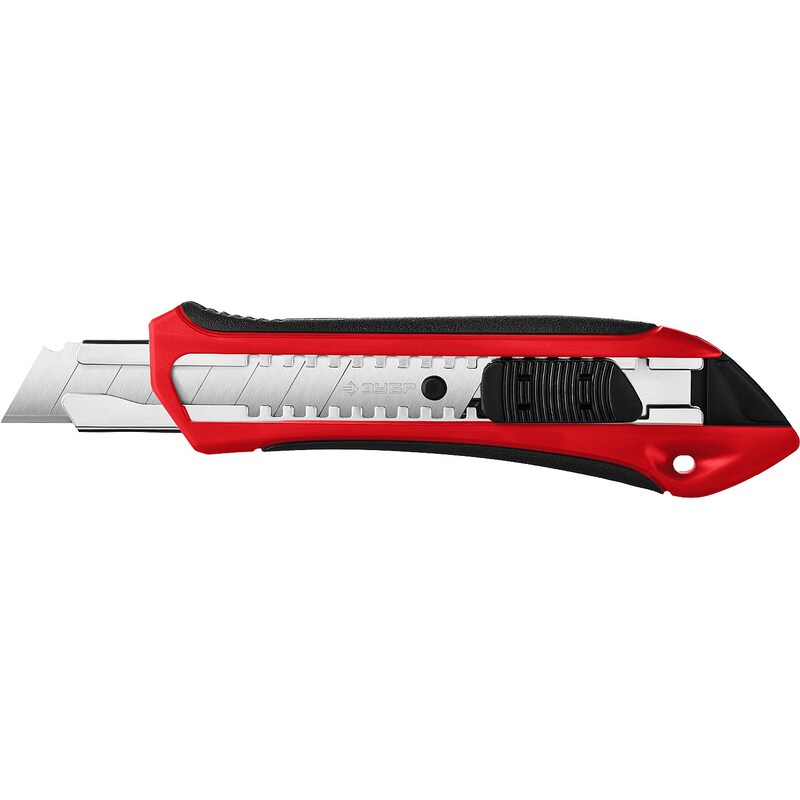 Нож с автостопом М-18А, сегмент. лезвия 18 мм Зубр 9157