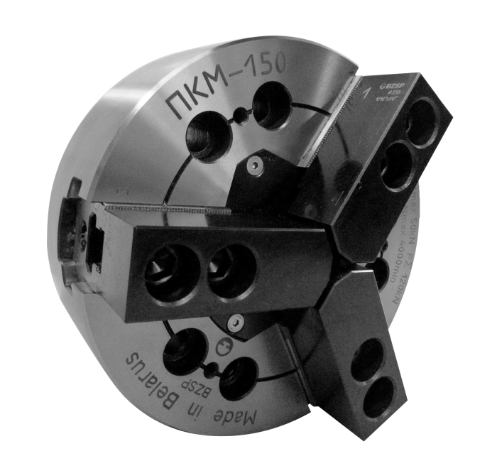Патрон токарный 3-х кулачковый клиновой механизированный ПKM-125 БЗСП