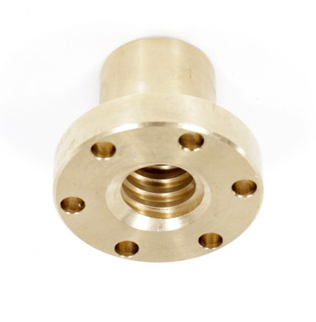 Фото Гайка трап. с фланцем (бронза) d=16 мм, шаг 4 мм (прав. резьба), BFM 16-4-D TECHNIX