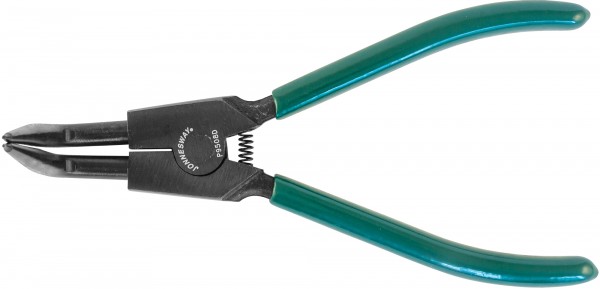 Щипцы загнутые 90° для стопорных колец удлиненные с ПВХ рукоятками, разжим, 215 мм, 10-32 мм, Jonnesway