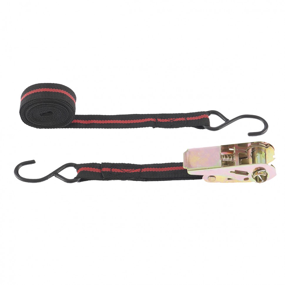 Фото Ремень багажный с крюками, 5 м, храповой механизм Automatic Sparta